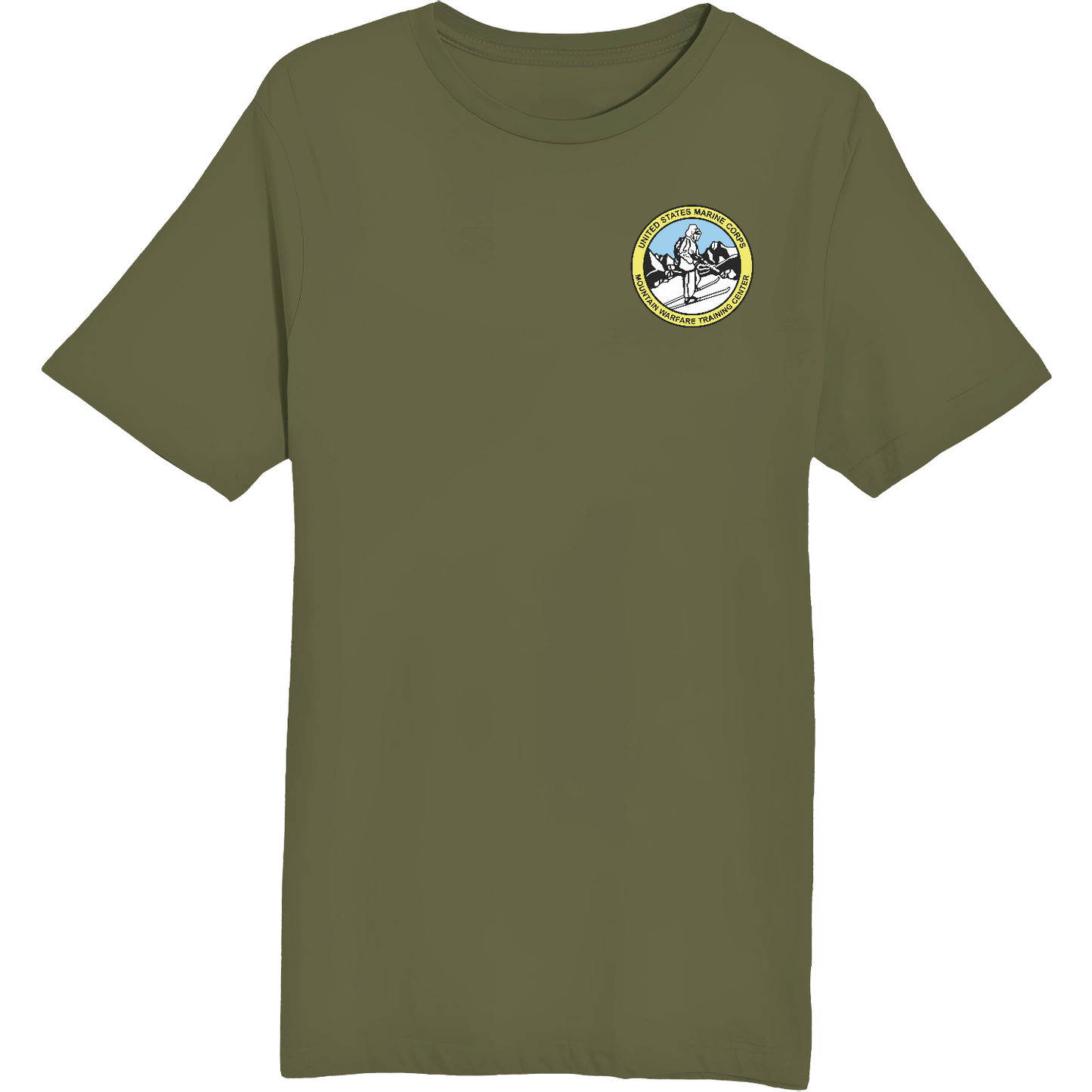 Marine Corps Mountain Warfare Training Center Comfort Unisex Cotton SS Tee - 1VmqqW