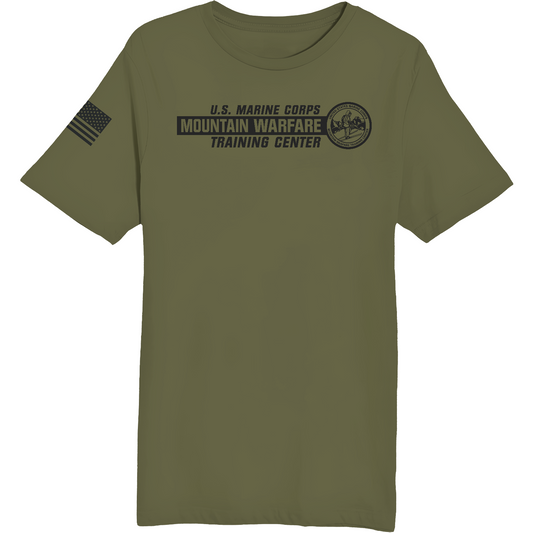 Marine Corps Mountain Warfare Training Center Comfort Unisex Cotton SS Tee - 6GMURQ