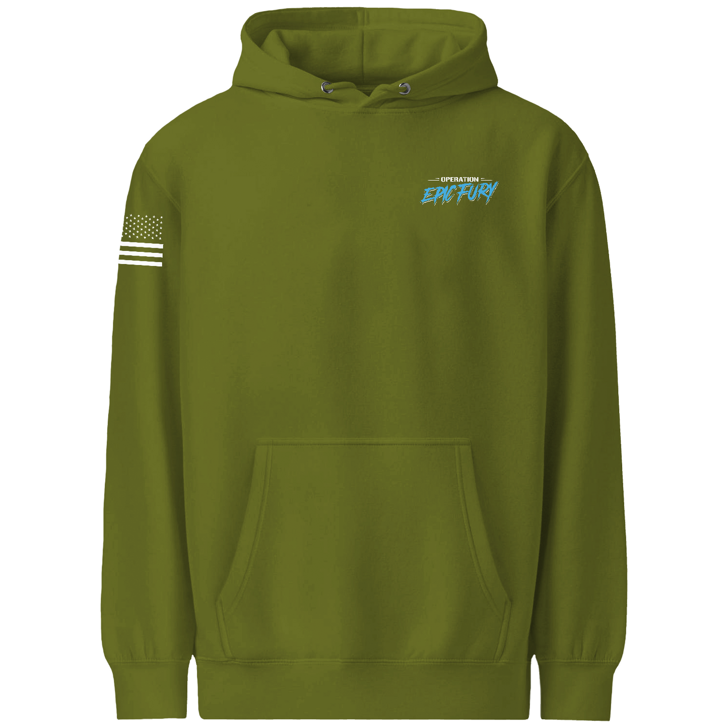 Operation Epic Fury Comfort Unisex Hooded Sweatshirt - Blueprint
