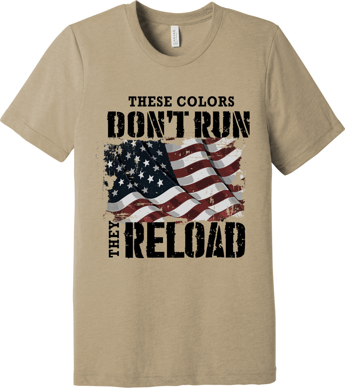 Emblem Comfort Unisex Triblend SS Tee - Theese Colors Don't Run