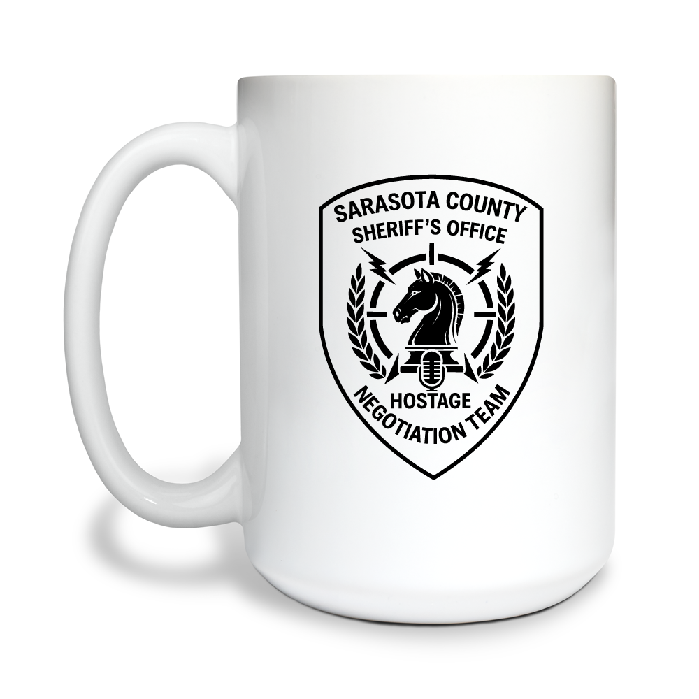 Sarasota County Hostage Negotiations Team 15 oz White Ceramic Mug - mWJLyG