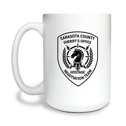 Sarasota County Hostage Negotiations Team 15 oz White Ceramic Mug - mWJLyG