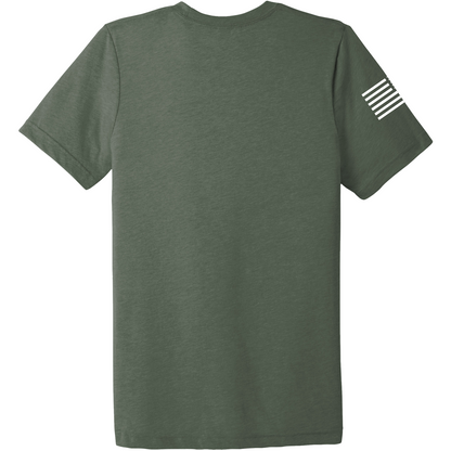 Emblem Basics Comfort Unisex Triblend SS Tee - White Flag