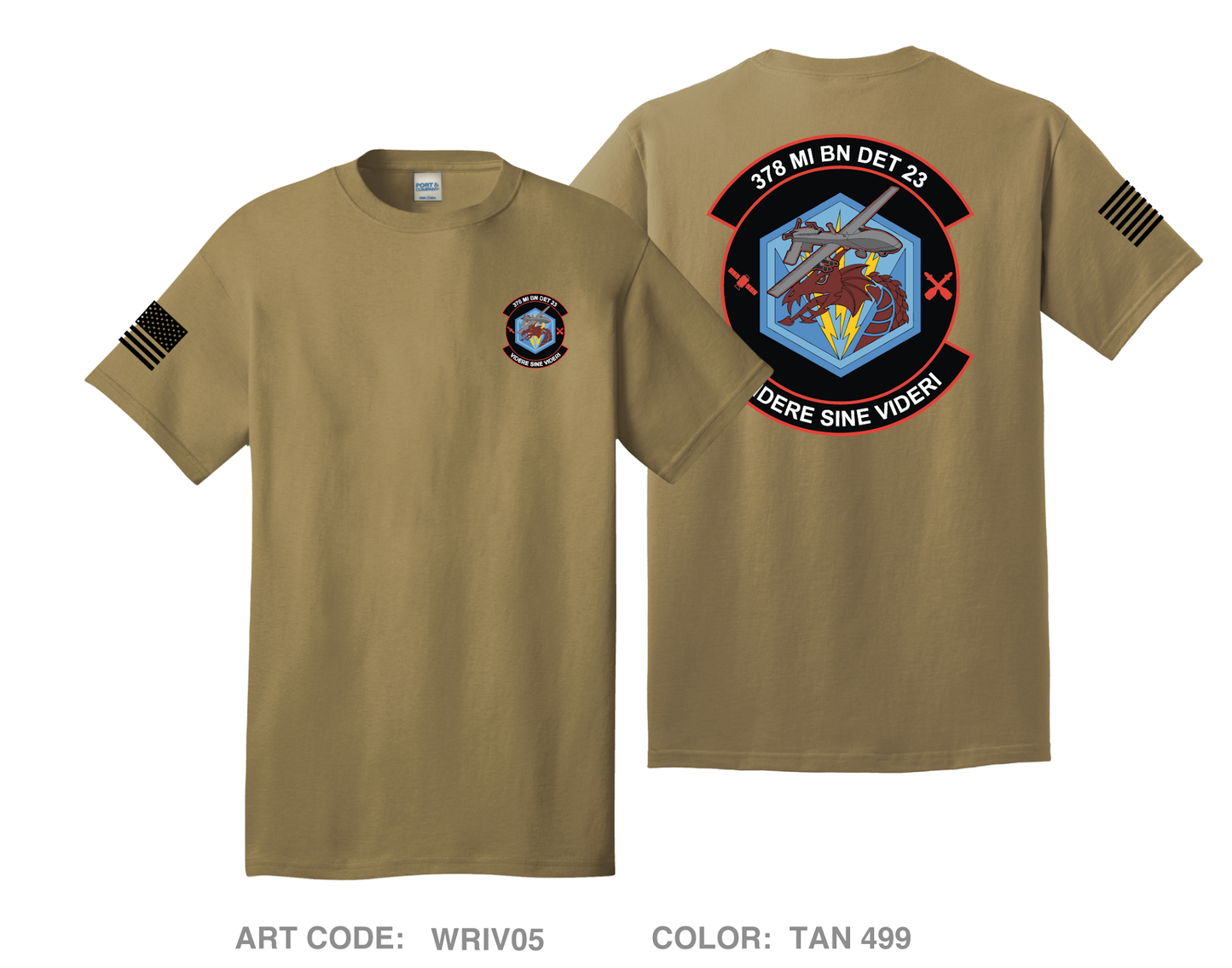 378th MI Comfort Unisex Cotton SS Tee - WRIV05