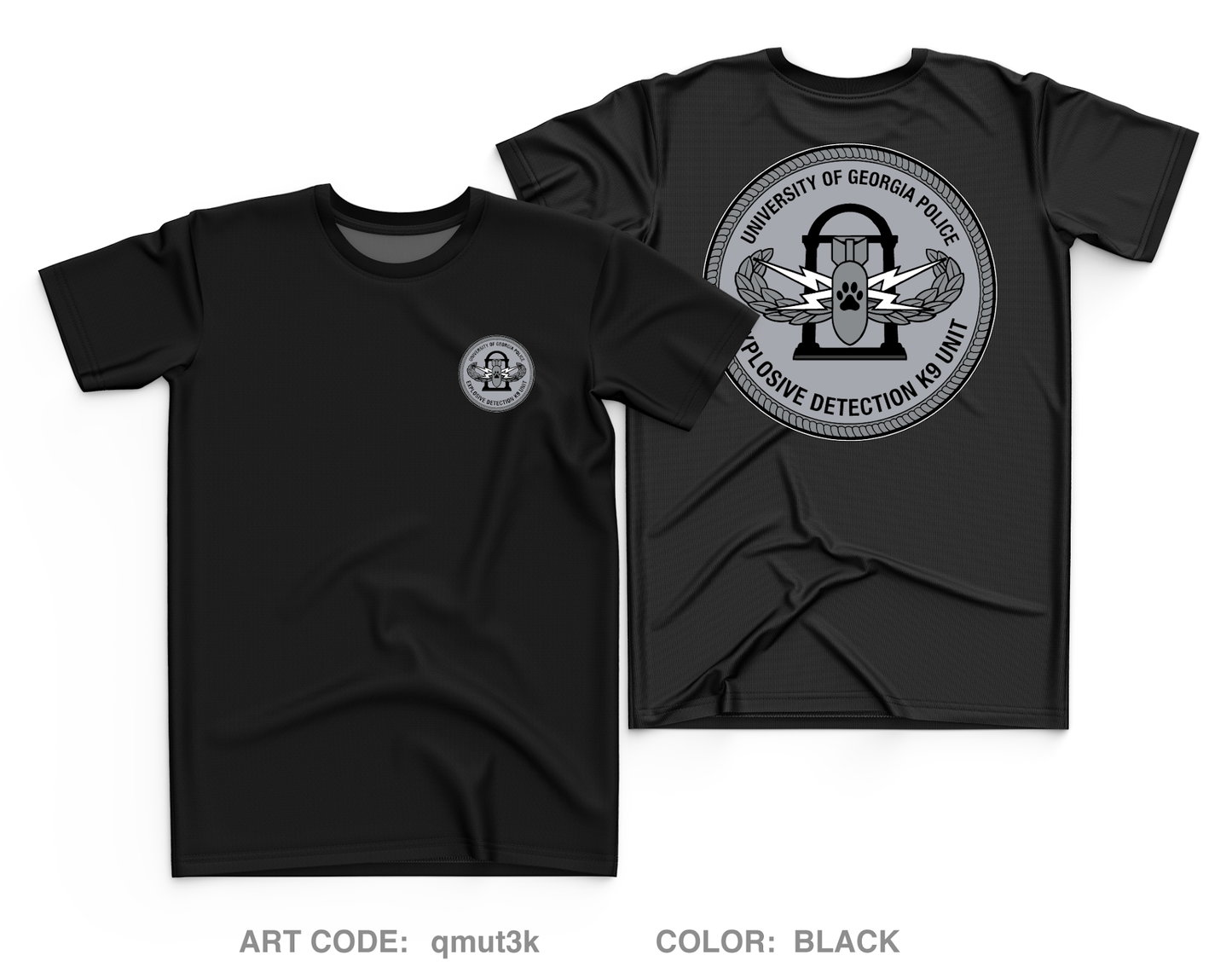 University of Georgia EOD K9 Unit Core Men's SS Performance Tee - qmut3k