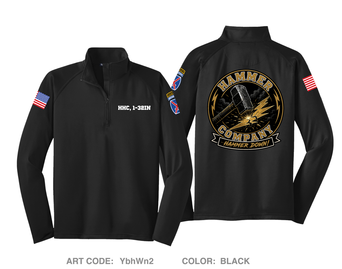 HHC, 1-32IN Hi-Tech Performance Quarter-Zip Fleece Jacket - YbhWn2