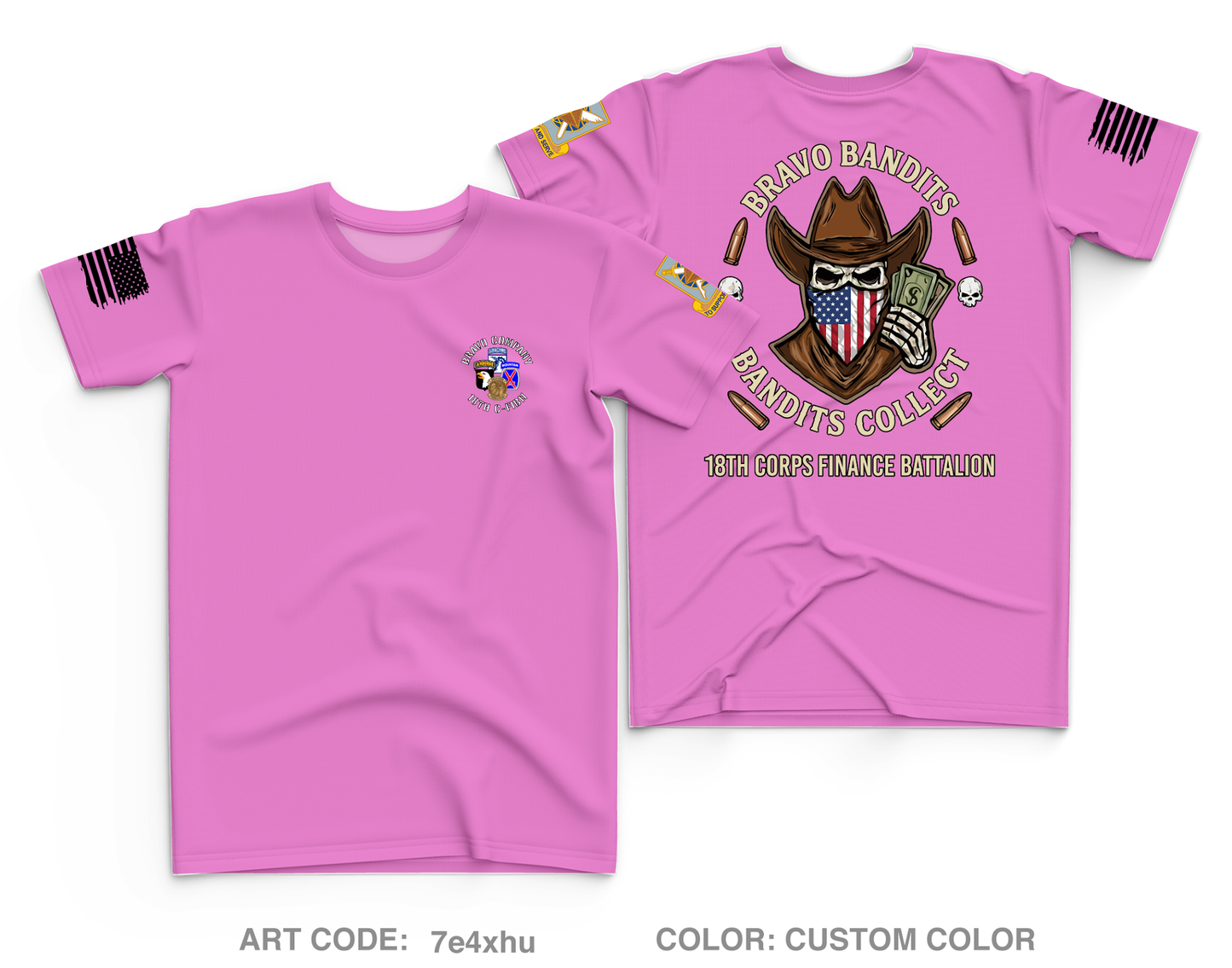 Bravo Company, 18th Corps Finance Battalion Fundraising Collection Core Men's SS Performance Tee - 7e4xhu