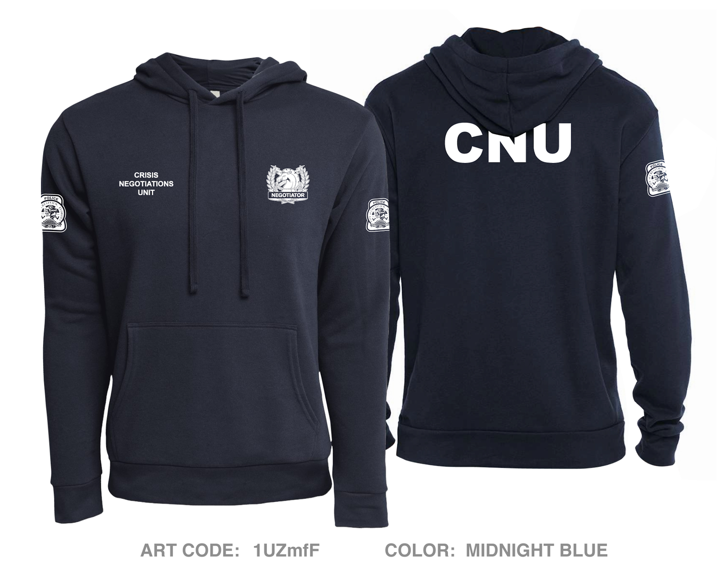 Crisis Negotiations Unit Comfort Unisex Hooded Sweatshirt - 1UZmfF