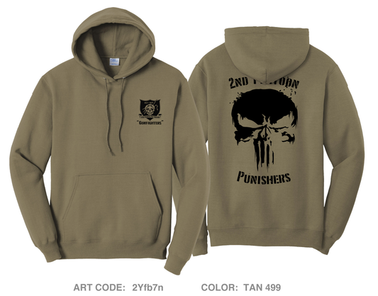 2nd Platoon Punishers Comfort Unisex Hooded Sweatshirt - 2Yfb7n