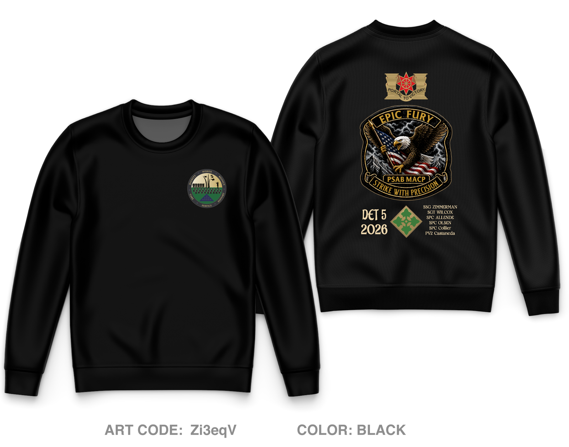 PSAB Team Core Men's Crewneck Performance Sweatshirt - Zi3eqV