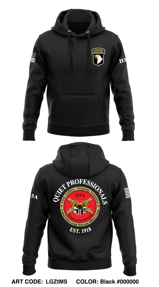 11ST ABDV (AASLT), 131A Targeting Technicians  Core Men's Hooded Performance Sweatshirt - LGZtMS
