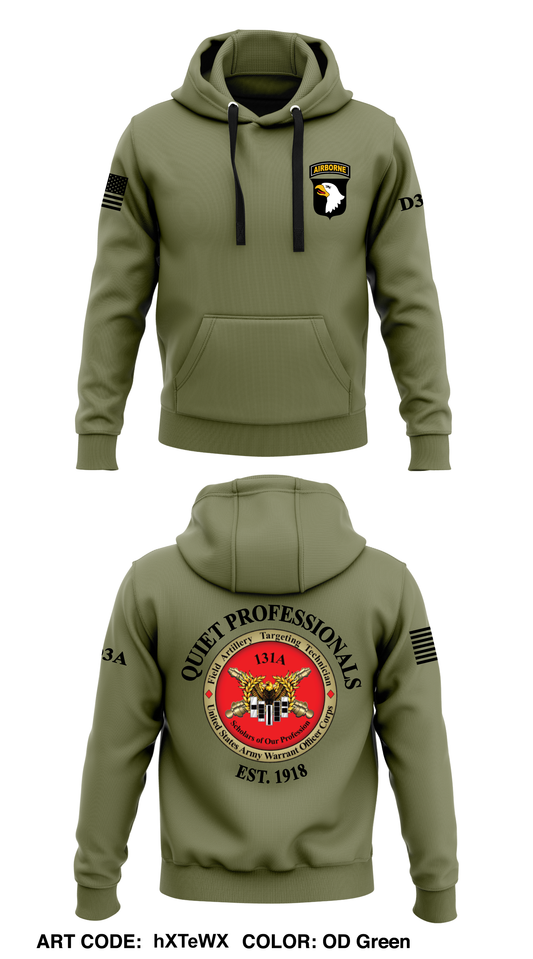 11ST ABDV (AASLT), 131A Targeting Technicians  Core Men's Hooded Performance Sweatshirt - hXTeWX