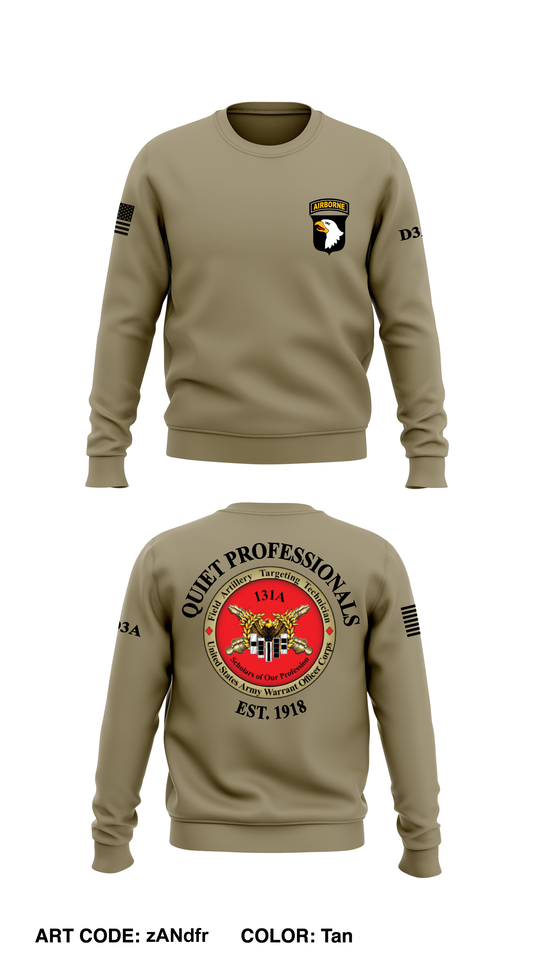 101ST ABDV (AASLT), 131A Targeting Technicians  Core Men's Crewneck Performance Sweatshirt - zANdfr