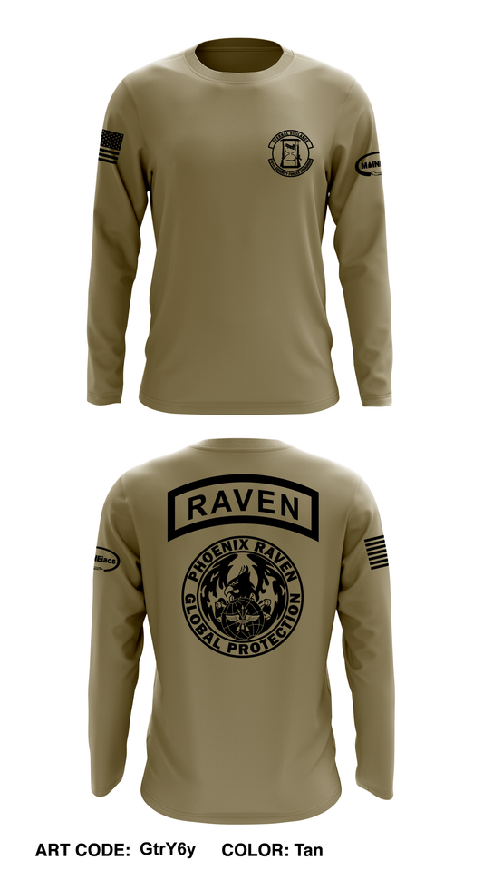 101 Security Forces Squadron Core Men's LS Performance Tee - GtrY6y