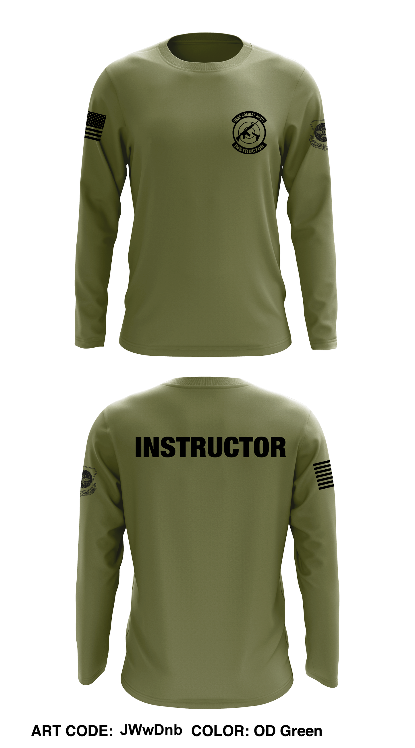 101 Security Forces Squadron Core Men's LS Performance Tee - JWwDnb