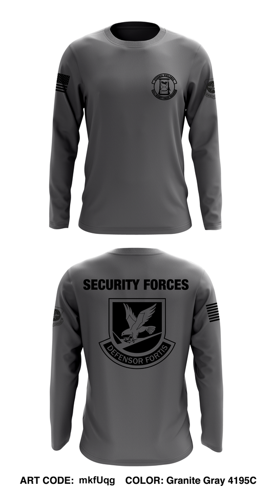 101 Security Forces Squadron Core Men's LS Performance Tee - mkfUqg