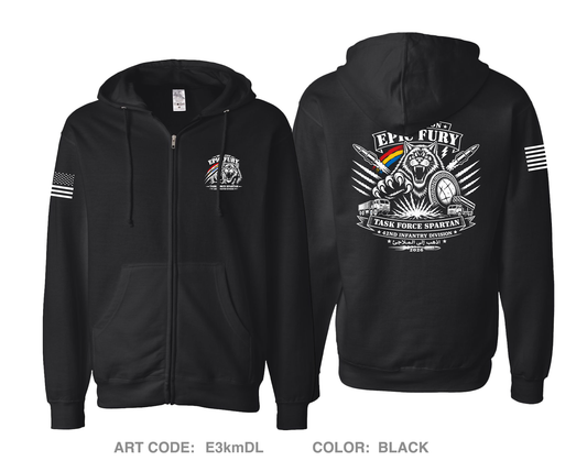 42nd ID Fundraising Collection Comfort Unisex Cotton Blend Full-Zip Hooded Sweatshirt - E3kmDL
