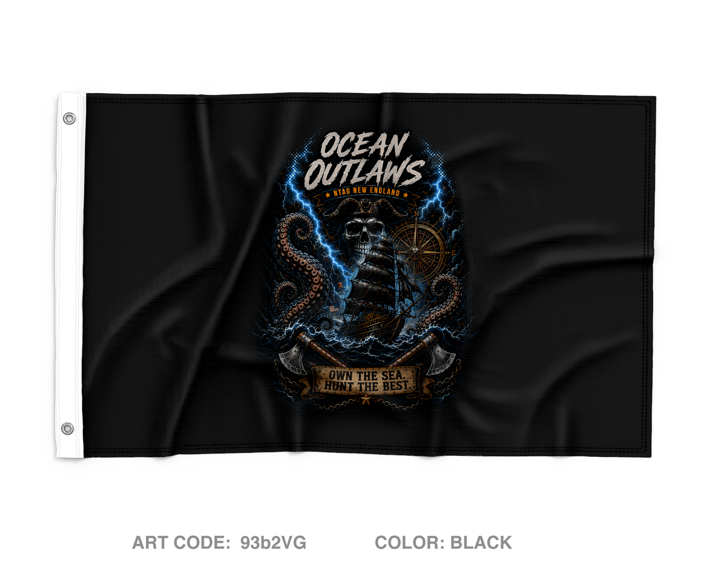 Ocean Outlaws Wall Flag - 93b2VG