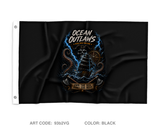 Ocean Outlaws Wall Flag - 93b2VG