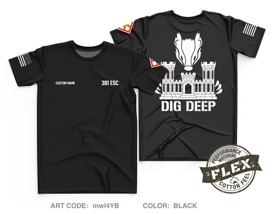 CUSTOM 381 ESC Core Men's SS Flex Performance Tee - mwl4YB