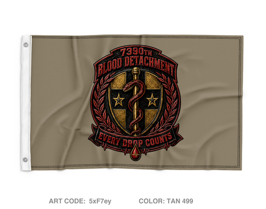 7390th blood detachment Fundraising Collection Wall Flag - 5xF7ey