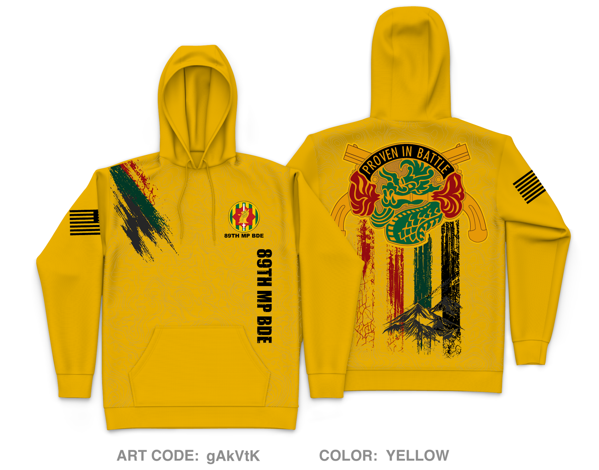 89th MP BDE Core Men's Hooded Performance Sweatshirt - gAkVtK