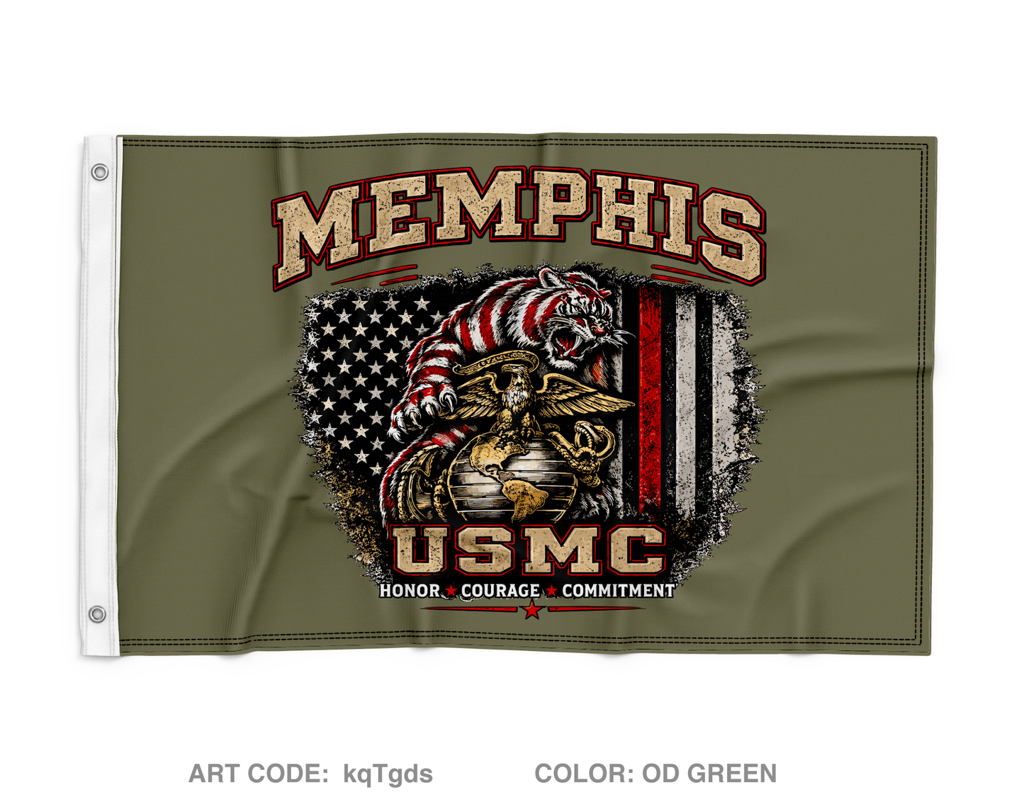 University of Memphis NROTC Wall Flag - kqTgds