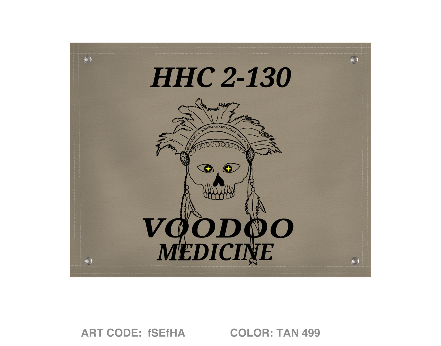 HHC 2-130 IN Medics Banner Flag - fSEfHA