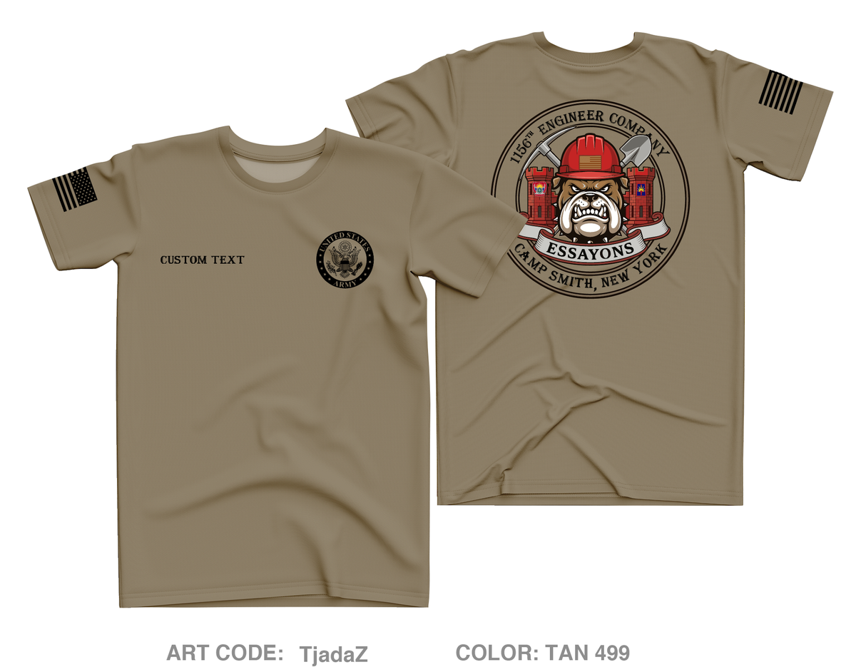 CUSTOM 1156th EN CO Core Men's SS Performance Tee - TjadaZ