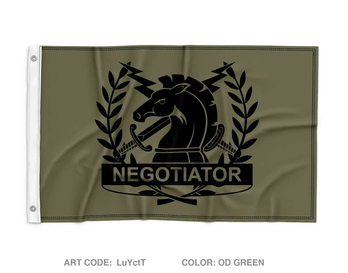 Crisis negotiations unit Wall Flag - LuYctT