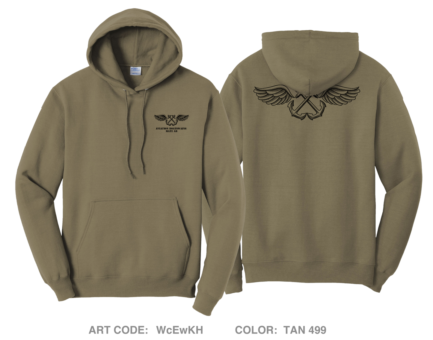 Aviation Boatswains Mate AB Comfort Unisex Hooded Sweatshirt - WcEwKH