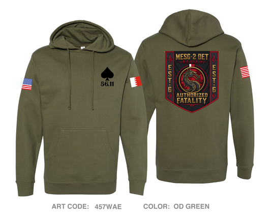 MESG-2 Detachment Bahrain Comfort Unisex Hooded Sweatshirt - 457WAE