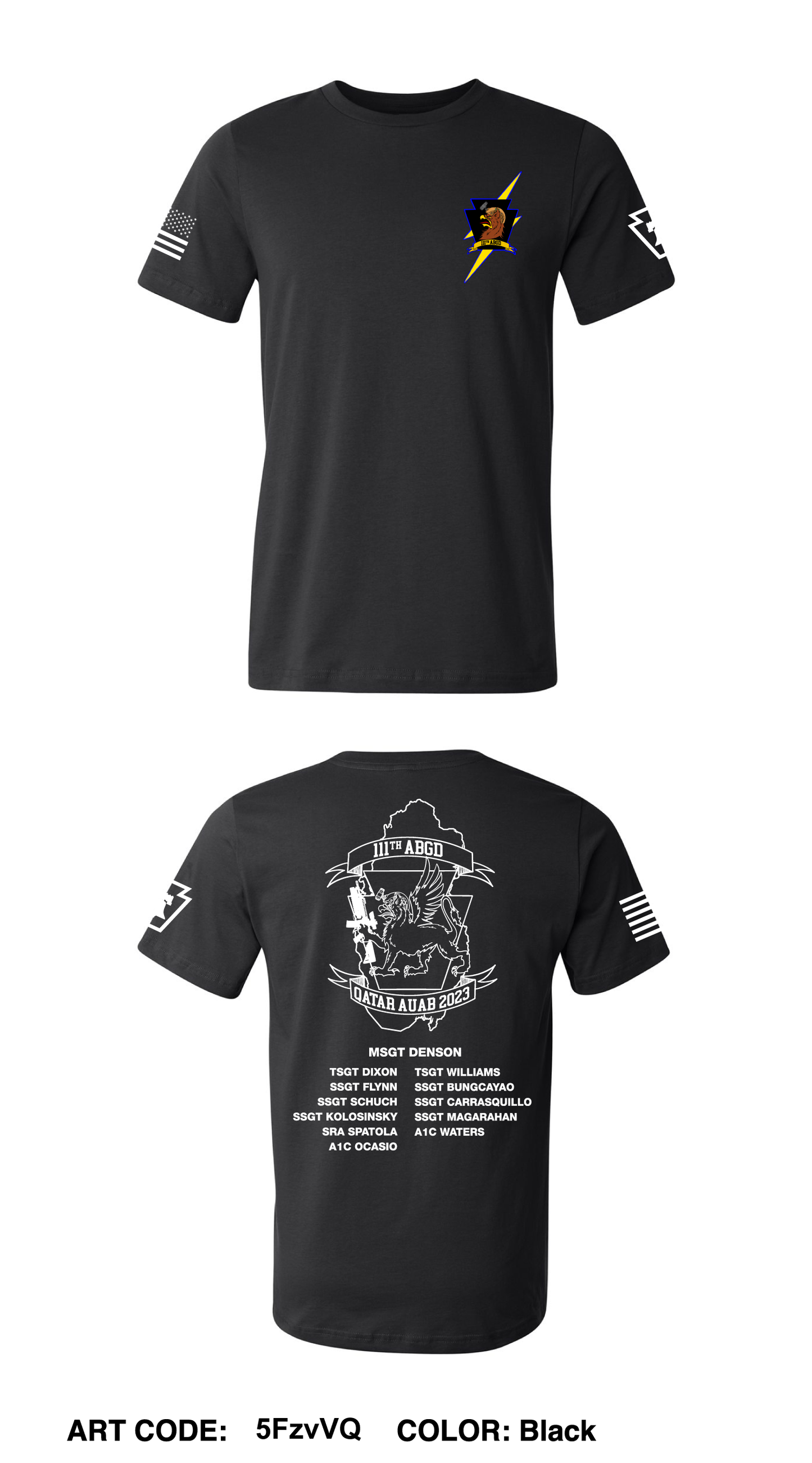111th Security Forces Comfort Unisex Cotton SS Tee - 5FzvVQ