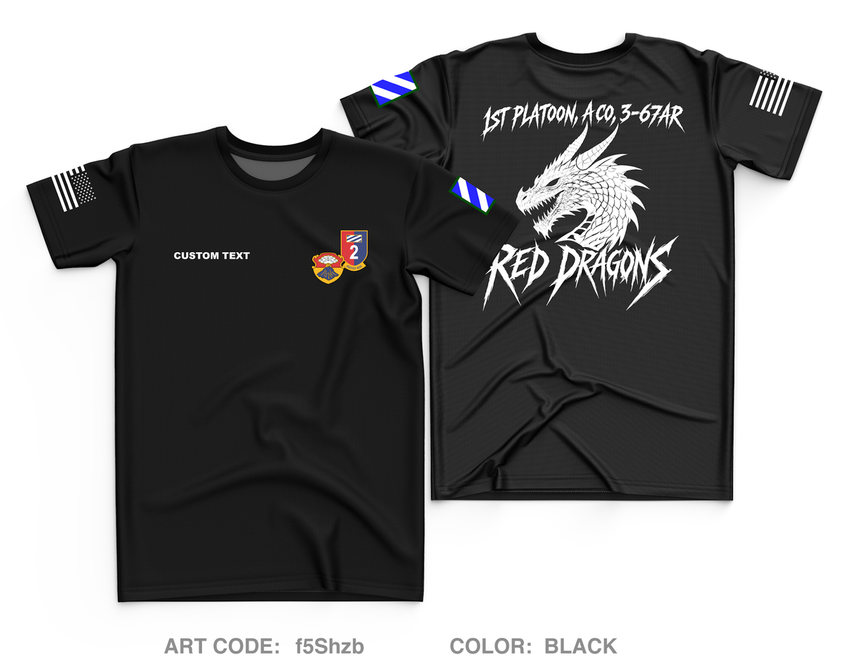 CUSTOM A CO. 3-67 AR Core Men's SS Performance Tee - f5Shzb