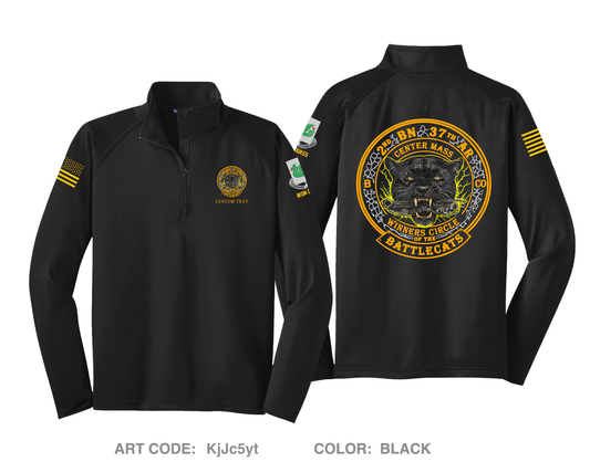 CUSTOM 2-37 / BattleCat Hi-Tech Performance Quarter-Zip Fleece Jacket - KjJc5y