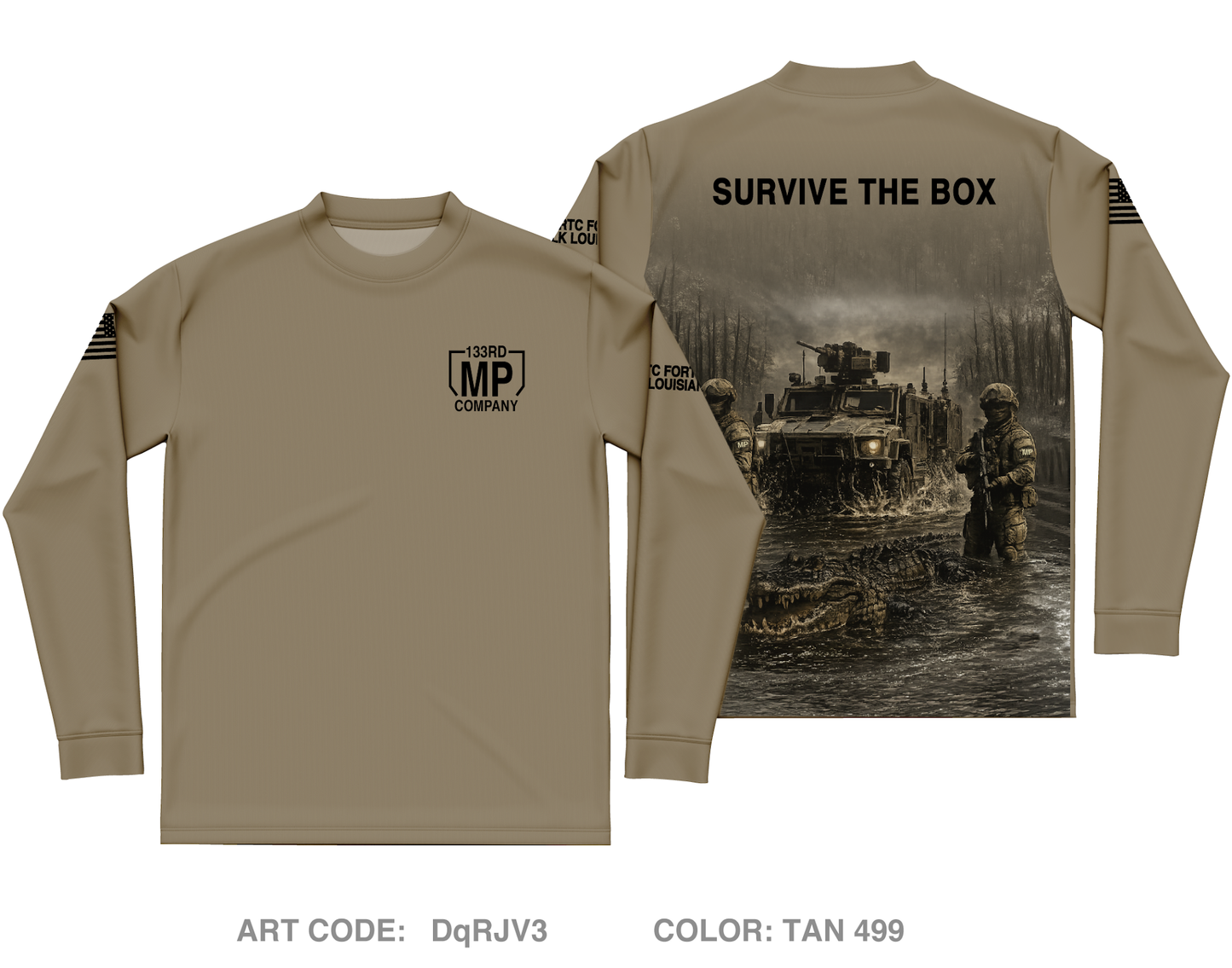 133rd MP Company Core Men's LS Performance Tee - DqRJV3