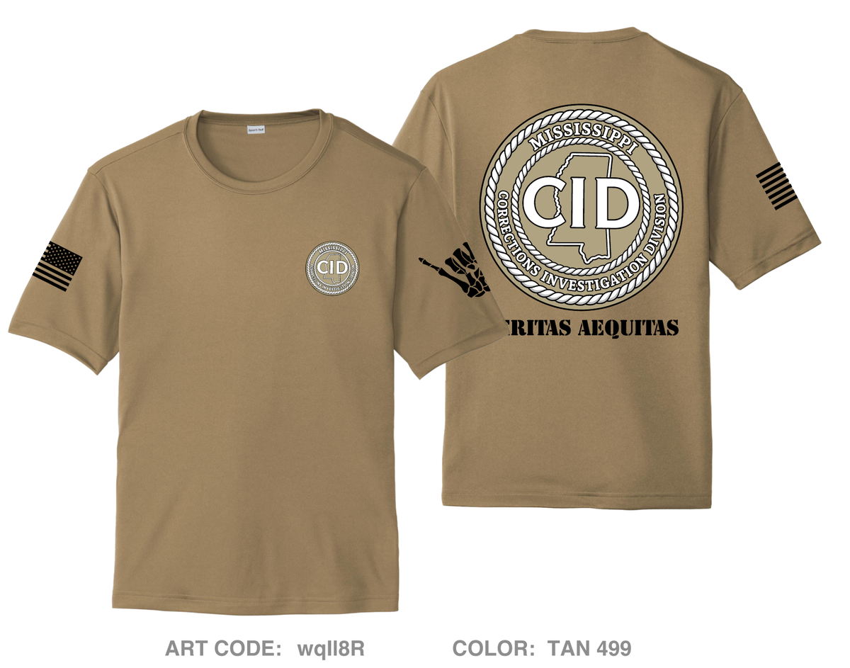 Mississippi Department of Corrections CID Hi-Tech Performance Unisex SS Tee - wqIl8R