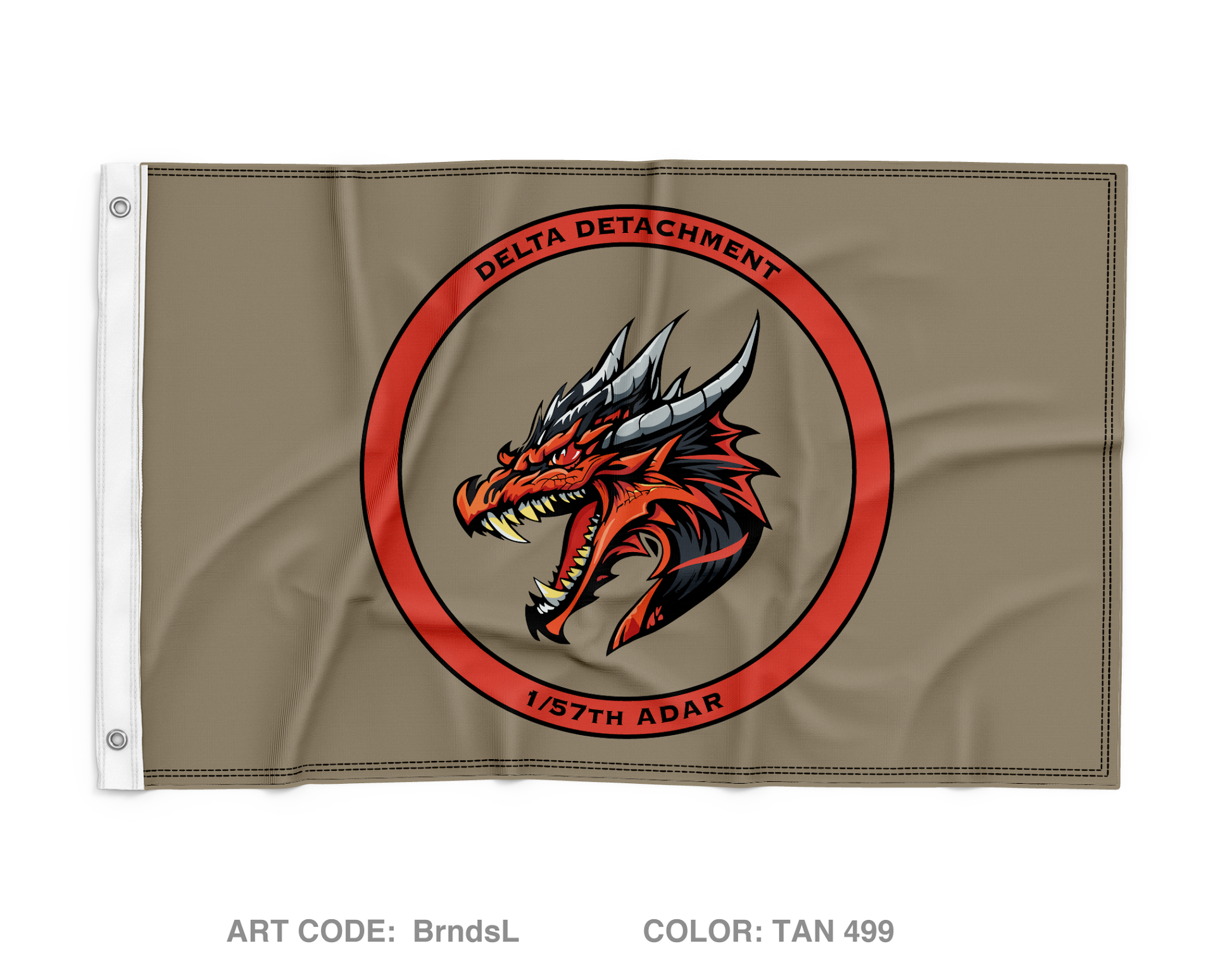 1/57th ADAR DELTA DETACHMENT Wall Flag - BrndsL