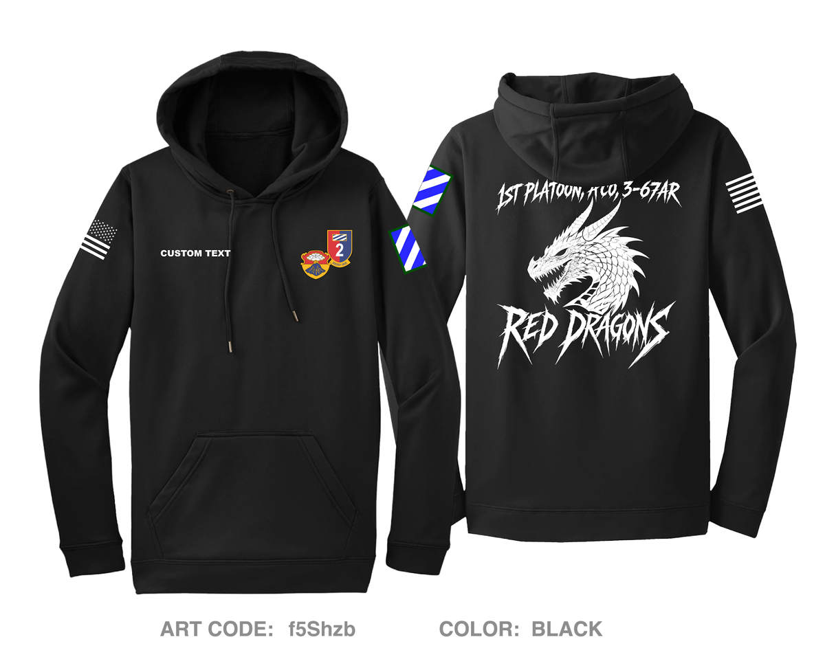 CUSTOM 1st Platoon Hi-Tech Performance Hoodie - f5Shzb