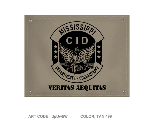 Mississippi Department of Corrections CID Banner Flag - dpUw5W