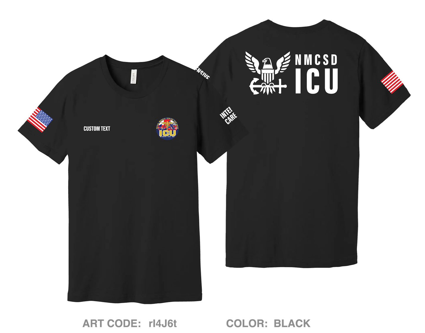CUSTOM NMCSD ICU Comfort Unisex Cotton SS Tee - rI4J6t