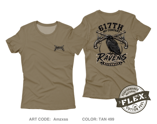 617th MP Co Fundraising Collection Core Women's SS Flex Performance Tee - Amzxss