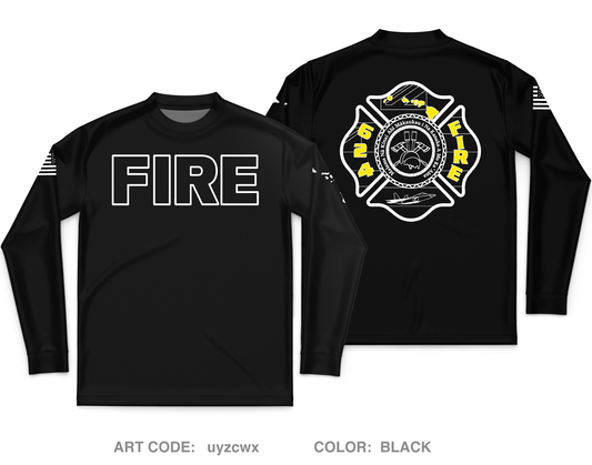 624 FIRE Fundraising Collection Core Men's LS Performance Tee - uyzcwx