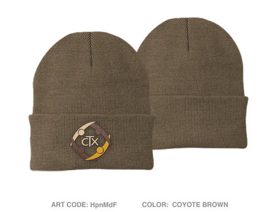 Community Therapeutix Embroidered Knit Beanie - HpnMdF