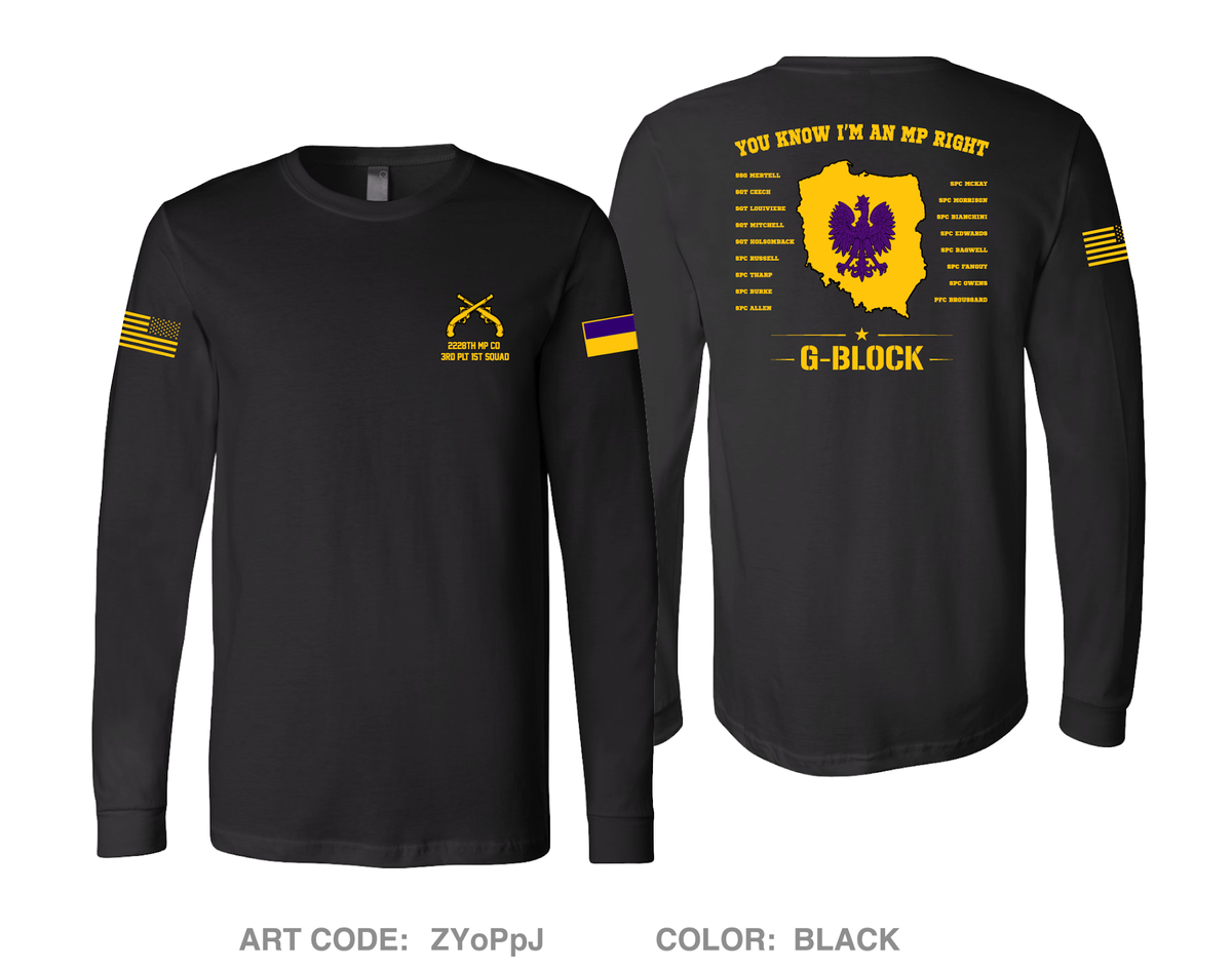 Glebokie Squad Comfort Unisex Cotton LS Tee - ZYoPpJ