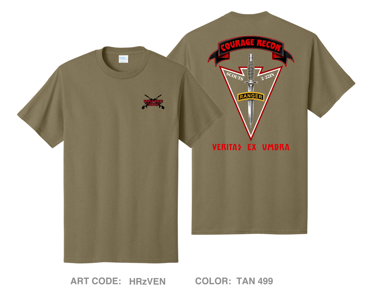 2-22 Scouts Comfort Unisex Cotton SS Tee - HRzVEN