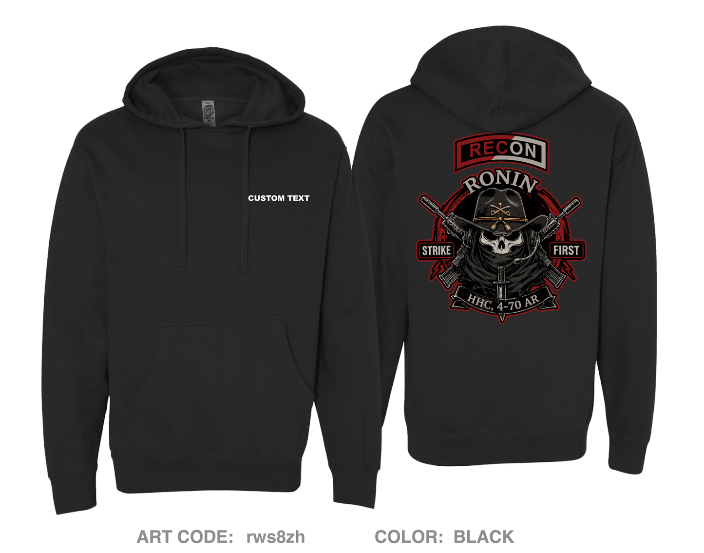 CUSTOM RECON 4-70AR Comfort Unisex Hooded Sweatshirt - rws8zh