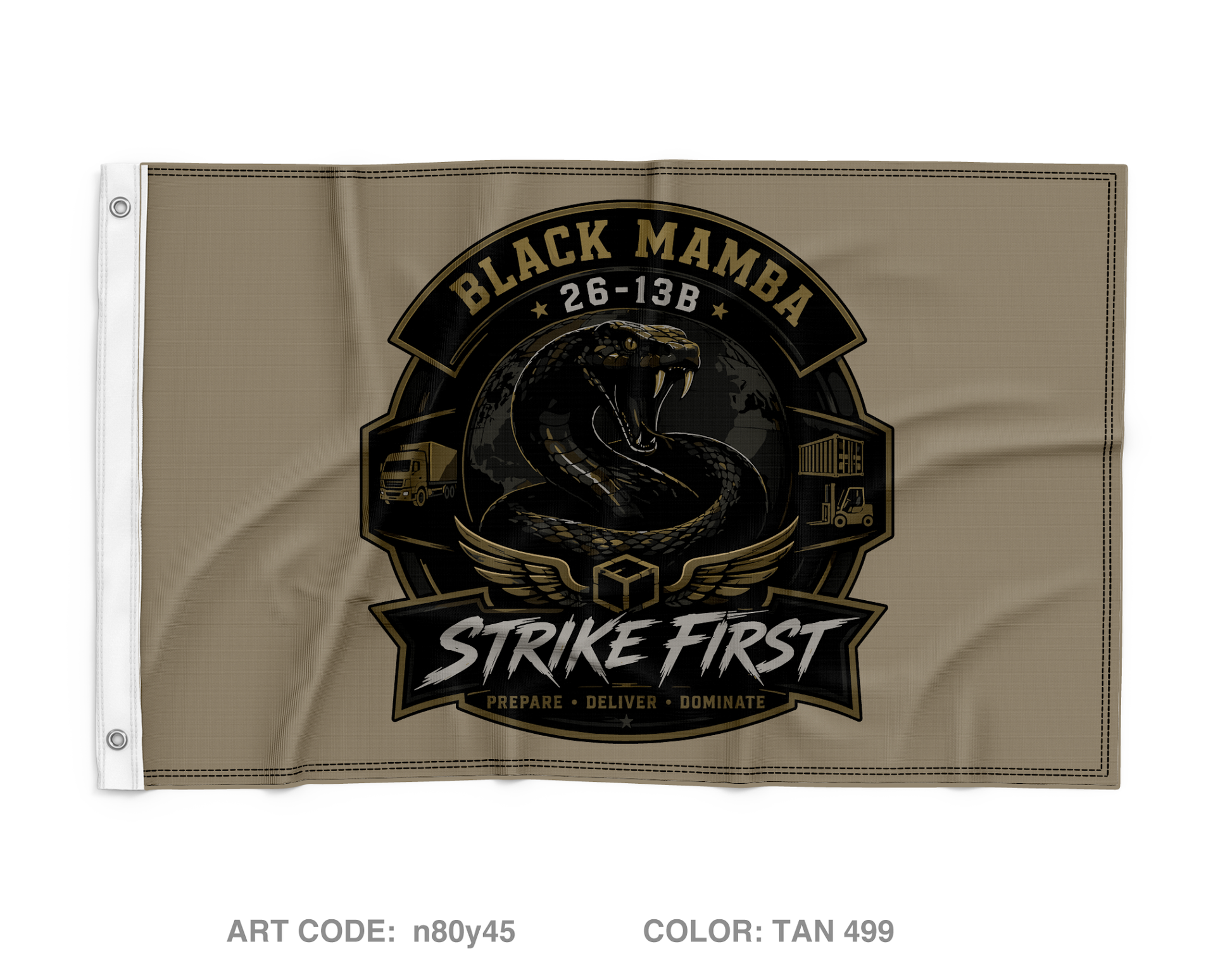 26-13B Black Mambas Fundraising Collection Wall Flag - n80y45