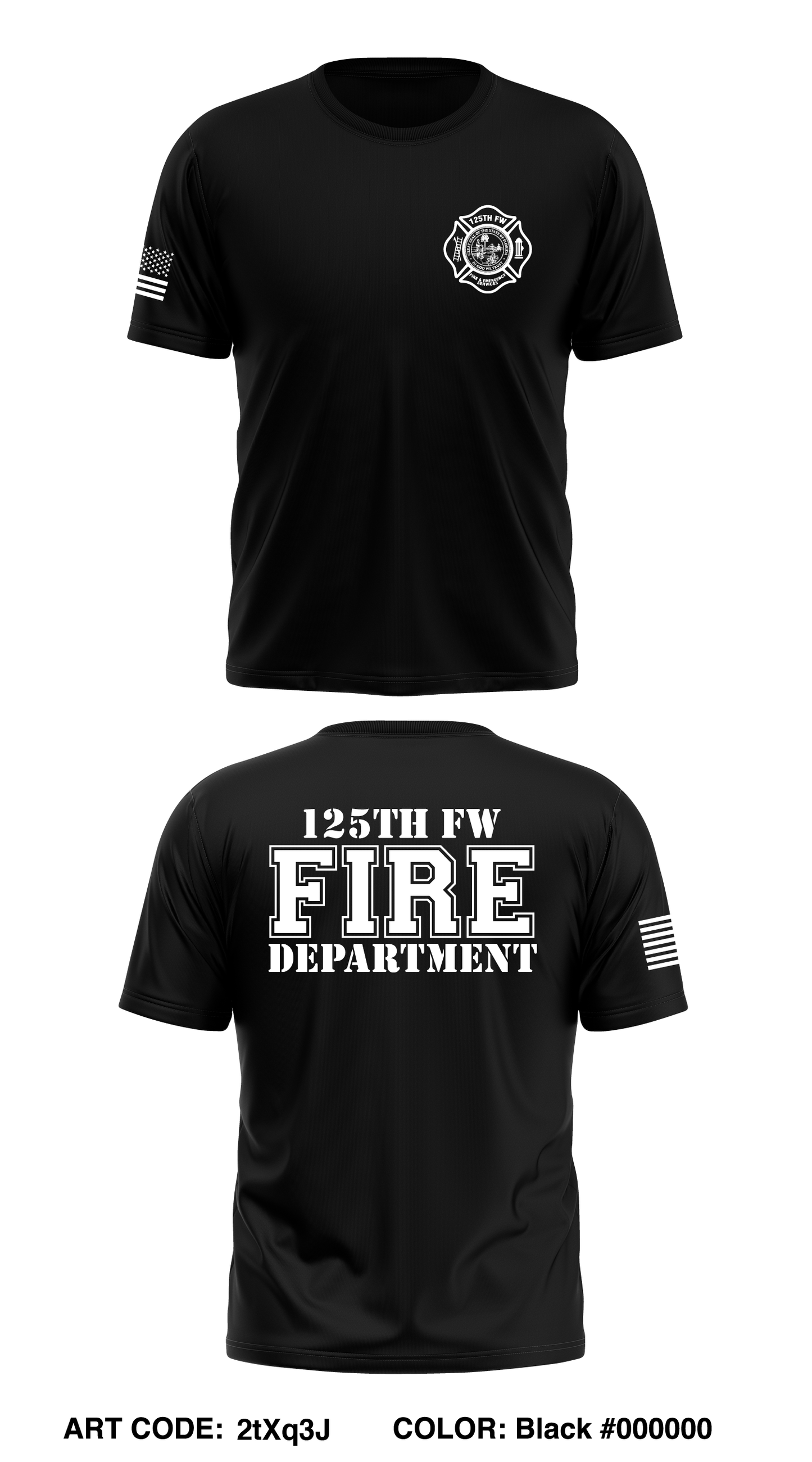 125th Fire & Emergency Services  Store 1 Core Men's SS Performance Tee - 2tXq3J