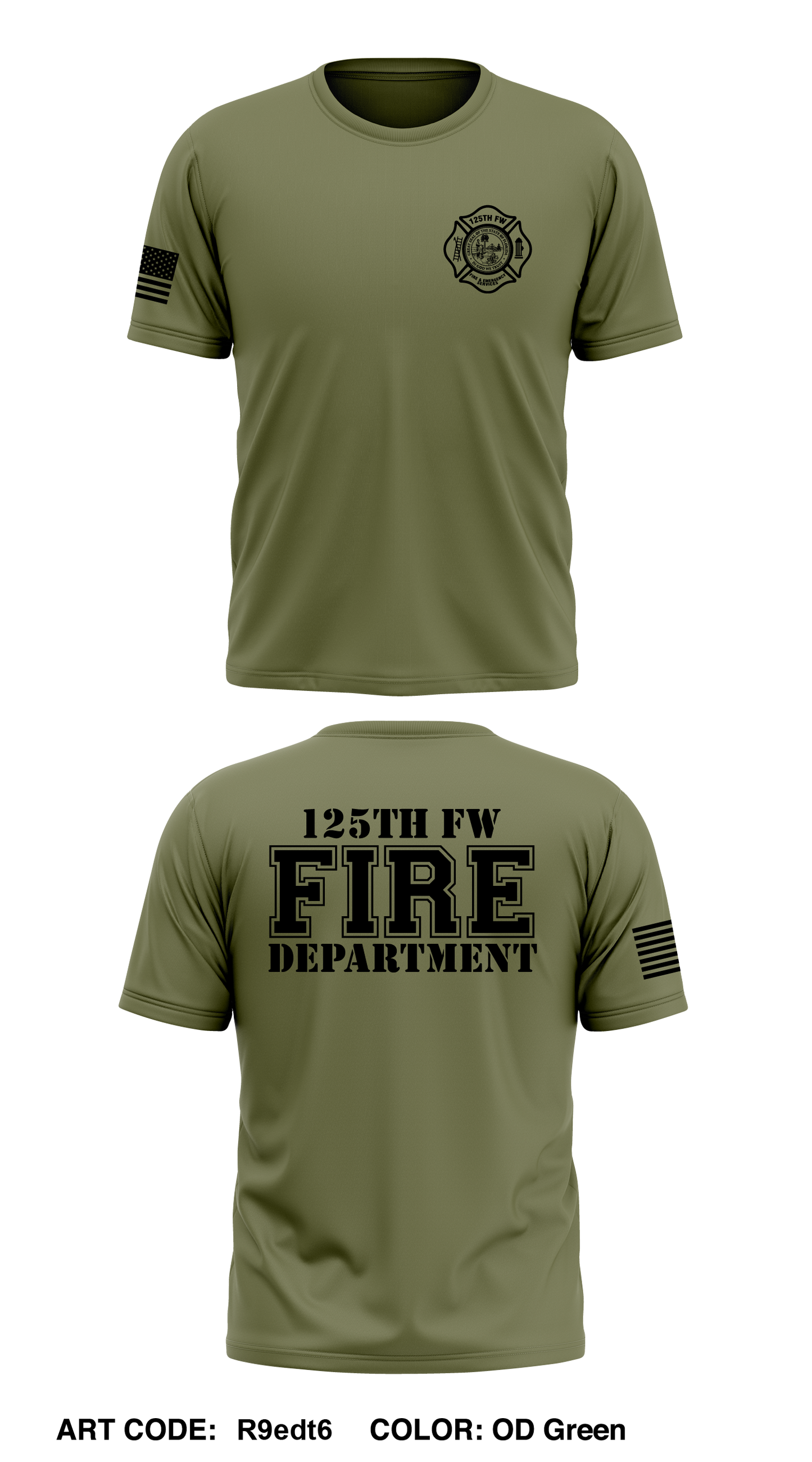 125th Fire & Emergency Services  Store 1 Core Men's SS Performance Tee - R9edt6